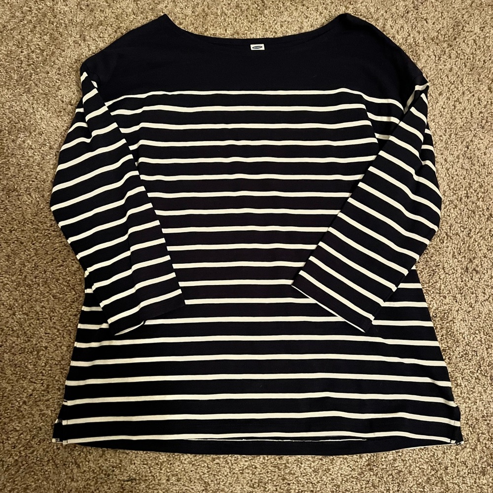 NWT striped quarter sleeve shirt